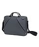 Lexon PREMIUM 16 Inch Large Laptop Bag For Cooperate Wide Shoulder Strap Double Front Zipper Large - Grey