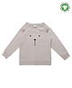 Turtledove London Full Sleeves Organic Cotton Sweatshirt Bear Print - Beige