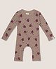 Turtledove London Knit Sleeveless Deer Printed Onesies - Brown