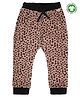 Turtledove London Full Length Dot Printed Joggers - Brown
