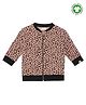 Turtledove London Full Sleeves All Over Printed Bomber Jacket  - Peach