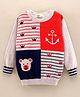 Simply Full Sleeves Knit Sweater Multi Design- Grey