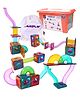 Toyshine Ball Rush Magnetic Roll Puzzle Sequence Game  with Container - 101 Pieces