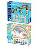 Eduketive Combo Of 2 Puzzle Game Animals 30 Pieces Sequence 2 In 1 Puzzle & Unicorn & Number 2 Train Sided 24 Pieces Puzzle For Kids Multicolour - 54 Pieces 