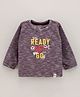 Cucumber Full Sleeves T-Shirt Text Print - Brown