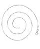 Eloish 92.5 Sterling Silver Sleek & Thin Ball Chain - Silver