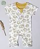Cocoon Care Bamboo Fabric Half Sleeves Lion Print Romper - Yellow