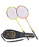 Axg New Goal Unstoppable Badminton Racquets Set of 2 Strung Badminton Racquet  - Multicolor
