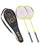 Axg New Goal Unstoppable Badminton Racquets Set of 2 Strung Badminton Racquet  - Yellow