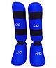 AXG New Goal Super Karate Taekwondo Shin Guard - Blue