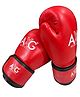 Axg New Goal Pure Leather Boxing Gloves For Professional Matches and Practice Boxing Gloves (8oz) - Red