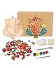 Mold Your Memories Ganpati Ji DIY Mosaic Art - Multicolour