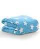 OYO BABY Star Blue Baby Blanket Wrapper cum Sleeping Bag / Baby Blanket / Blanket For Baby / Blanket, Size-100x75 cm (0-9 Month)