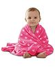 OYO BABY Printed Single Crib Baby Blanket (Star Printed Pink)