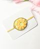 Bobbles & Scallops Crochet Flower Rakhi - Peach