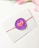 Bobbles & Scallops Crochet Heart Rakhi - Purple