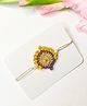 Bobbles & Scallops Crochet Morpankh Rakhi - Yellow
