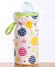 Babyhug Bottle Cover With Circle Print Medium White - Fits Upto 120 ml to 260 ml Bottle