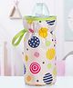 Babyhug Bottle Cover Circle Print Large White - Fits Upto 330 ml Bottle