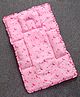 Babyhug Cotton Fix Pillow Mat With Moon Print - Pink| Soft and Comfortable|  Light Weight and Travel Friendly| Foldable| New Born Gifting Option| For Boys and Girls| Use on Floor Cribs Cots or Cradle| 100% Cotton Fabric