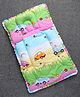 Babyhug Cotton Fix Pillow Mat With Car Print - Pink| Soft and Comfortable|  Light Weight and Travel Friendly| Foldable| New Born Gifting Option| For Boys and Girls| Use on Floor Cribs Cots or Cradle| 100% Cotton Fabric