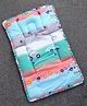 Babyhug Cotton Fix Pillow Mat With Car Print - Blue| Soft and Comfortable|  Light Weight and Travel Friendly| Foldable| New Born Gifting Option| For Boys and Girls| Use on Floor Cribs Cots or Cradle| 100% Cotton Fabric