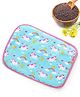 Babyhug Head Shaping Mustard Seed Rai Pillow Unicorn Print - Sea Green