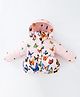 Kookie Kids Full Sleeves Padded Winter Jacket Butterfly Prints - Pink