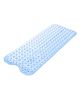 LifeKrafts Anti Skid Bathroom Shower Mat Non Slip and Extra Large with Suction Cups  - Blue