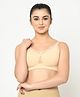 MAMMA PRESTO Solid Wirefree Lightly Padded Maternity Feeding Bra - Beige