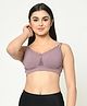 MAMMA PRESTO Solid Wirefree Lightly Padded Maternity Feeding Bra - Purple