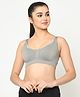 MAMMA PRESTO Solid Wirefree Lightly Padded Maternity Feeding Bra - Grey
