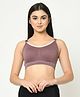 MAMMA PRESTO Solid Wirefree Lightly Padded Maternity Feeding Bra - Brown