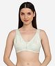 MAMMA PRESTO Front Open Lace Nursing Bra - Green