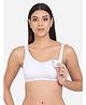 MAMMA PRESTO Full Coverage Seamless Micro Fabric Lightly Padded Breathable Maternity Bra With Hook Access - Grey