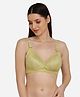 MAMMA PRESTO Lace Detailed Soft Maternity Nursing Bra With Centre Front Access - Green