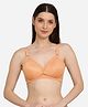 MAMMA PRESTO Lace Detailed Soft Maternity Nursing Bra With Centre Front Access - Orange