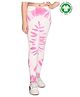 Spunkies Full Length Quirky Tie & Dyed Organic Cotton Leggings - Pink