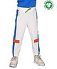 Spunkies Organic Jenga Color Blocked Joggers - White
