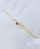 Aabacus Carved Beads And Diamond Balls Detail Rakhi - White