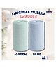 LazyToddler Cotton Organic Muslin Baby Swaddles - Blue