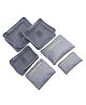 Multi Utility Organizer Pouch Cum travel Kit Grey - Set of 6