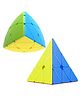 SVE Cube Combo Set of Pyraminx & Mastermorphix Cube High Speed Stickerless Magic Cube Puzzle  Multicolor