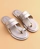 Earthy Touch Premium Ethnic Wear Chappal  - Light Grey