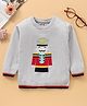 ToffyHouse Full Sleeves Pre Winter Wear T-shirt Embroidered - Grey