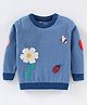 ToffyHouse Pre Winter Full Sleeves Tee Flower Design - Blue