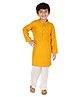 Tiny Bubs Full Sleeves Small Motif Print Kurta With Pajama - Yellow