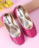 Cute Walk by Babyhug Slip On Sequins Mojaris - Pink