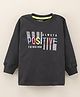 Doreme Full Sleeves T-Shirt Text Print - Blue
