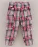 Vitamins Full Length Checked Joggerpants - Pink